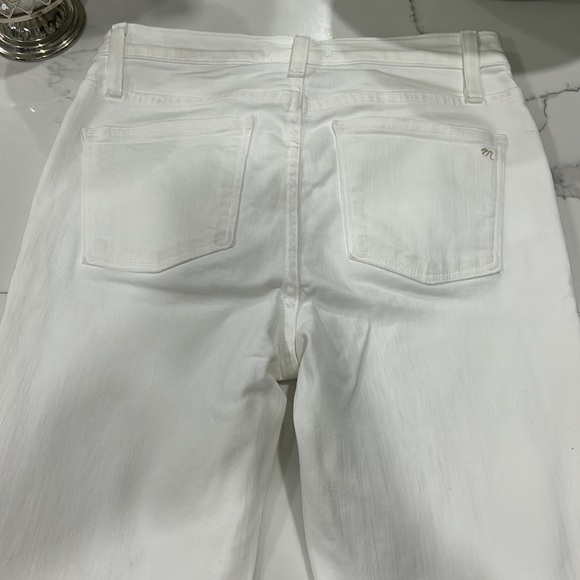 Madewell 9” Mid Rise‎ Skinny Jeans in Pure White. Size 27 T (531) - Picture 9 of 11